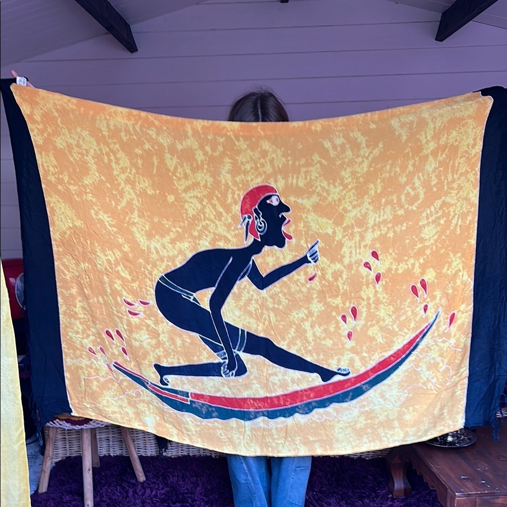 Alegre tapestry ethnic gold black 45x70 wall
Hanging tapestry